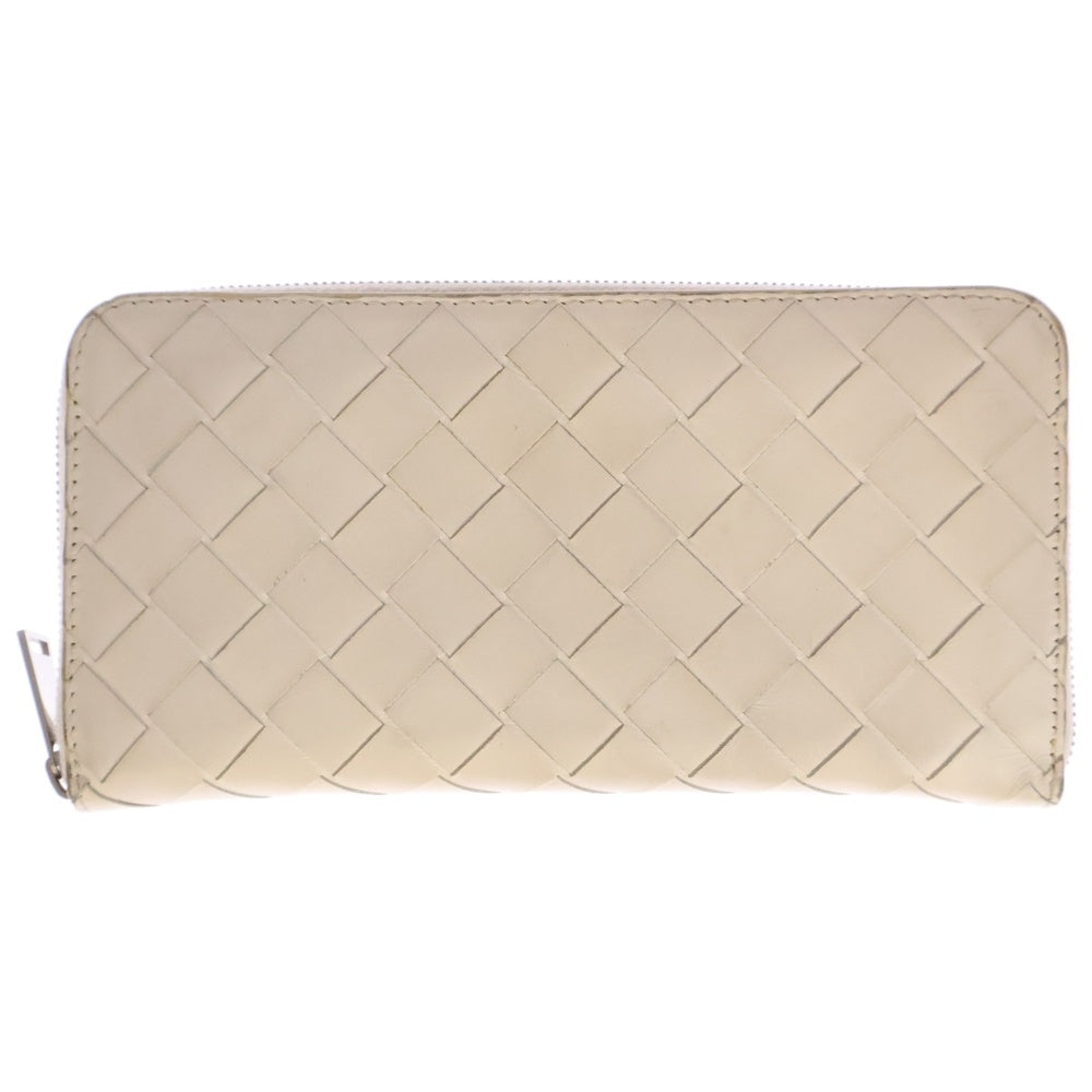 BOTTEGA VENETA(ボッテガヴェネタ) イントレチャート レザーウォレット 長財布 ホワイト