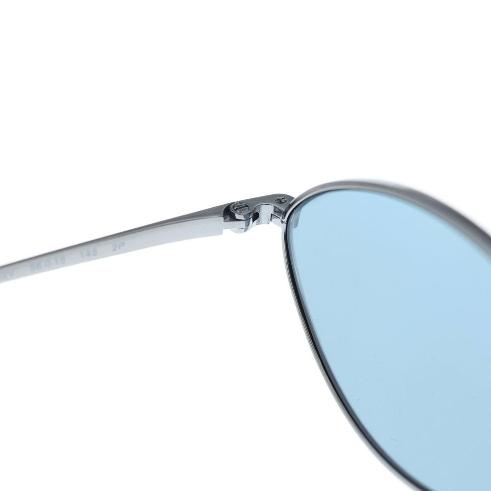 Ray Ban(レイバン) サングラス オーバル メタル ポリッシュ ブルーレンズ ブラック RB3757