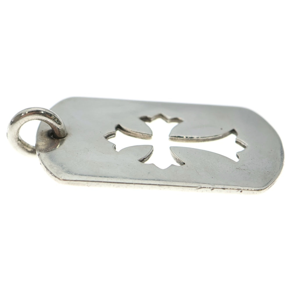 CHROME HEARTS(クロムハーツ) D TAG LRG CO CRS カットアウトクロスドッグタグ ラージ ペンダントトップ シルバー BCA239