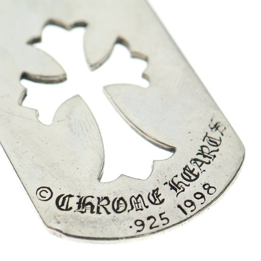 CHROME HEARTS(クロムハーツ) D TAG LRG CO CRS カットアウトクロスドッグタグ ラージ ペンダントトップ シルバー BCA239