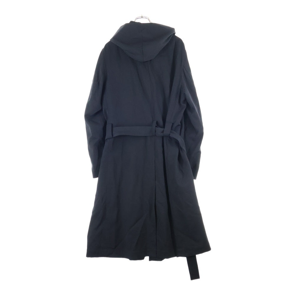Yohji Yamamoto POUR HOMME(ヨウジヤマモト プールオム) 18AW フーデッド ロングコート ブラック HV-C98-148