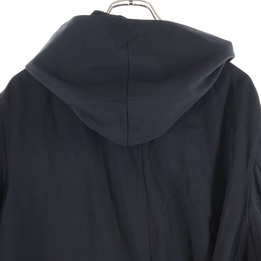Yohji Yamamoto POUR HOMME(ヨウジヤマモト プールオム) 18AW フーデッド ロングコート ブラック HV-C98-148
