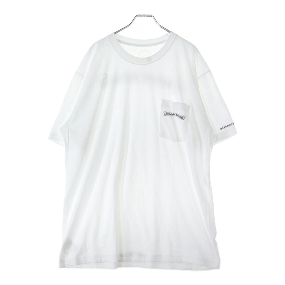 CHROME HEARTS(クロムハーツ) CH T-SHRT 1 スクロールラベルバックプリント半袖Tシャツカットソー ホワイト
