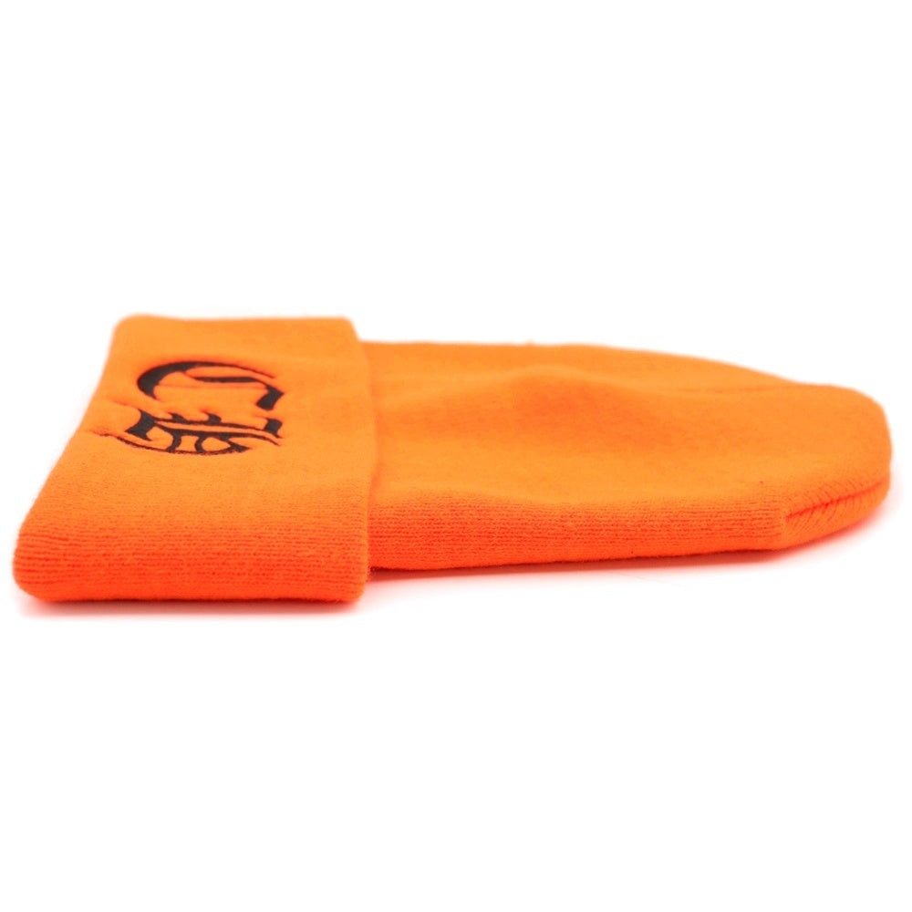 CHROME HEARTS(クロムハーツ) CH刺繍アクリルビーニー帽子 ACRYLIC WATCH CAP アクリルワッチキャップ オレンジ