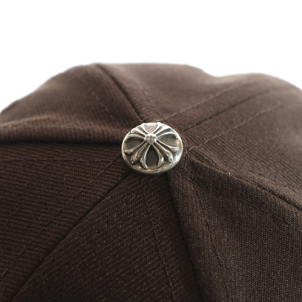 CHROME HEARTS(クロムハーツ) CH刺繍ベースボールキャップ 6 PANEL ON FIELD BSBL CAP ブラウン