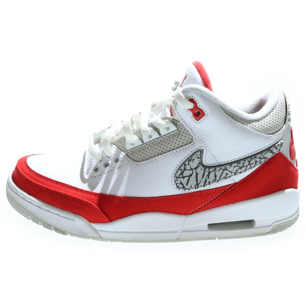 Nike Air Jordan 3 ホワイト/グレー/レッド 新品 ▽▽NIKE ナイキ
