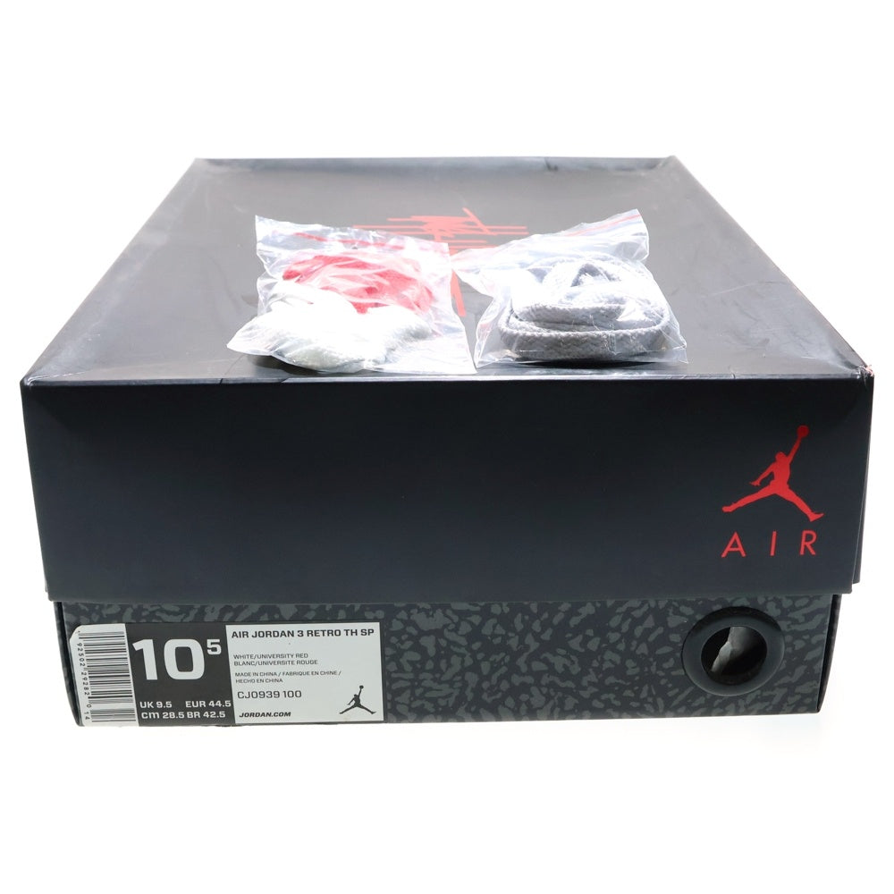 NIKE(ナイキ) Air Jordan 3 Retro Tinker White University Red ティンカー レッド CJ0939-100 US10.5/28.5cm