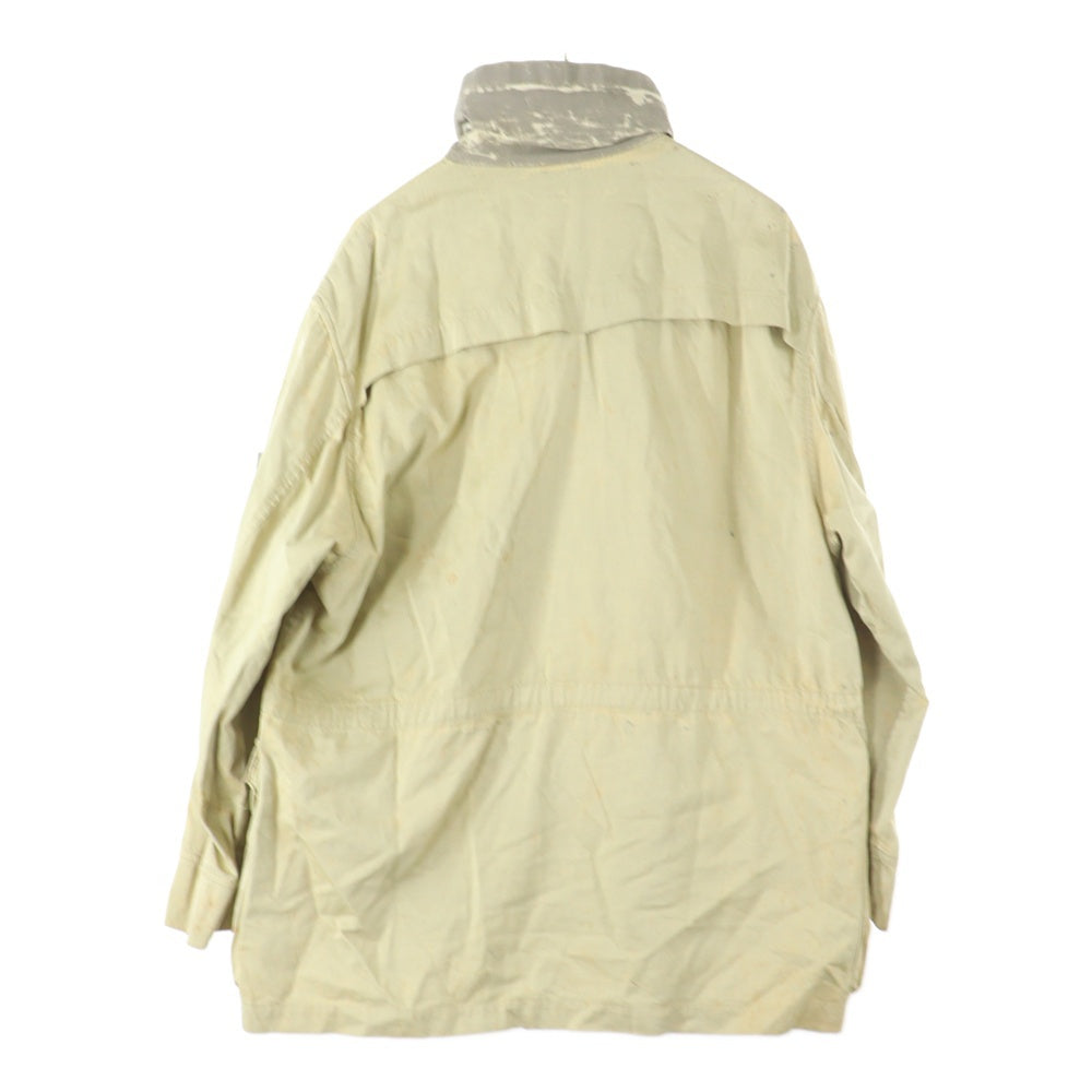 STONE ISLAND(ストーンアイランド) 90-00s RASO GOMATTO ポケットデザイン ロゴワッペン付き フィールドジャケット ベージュ C-TK 3659