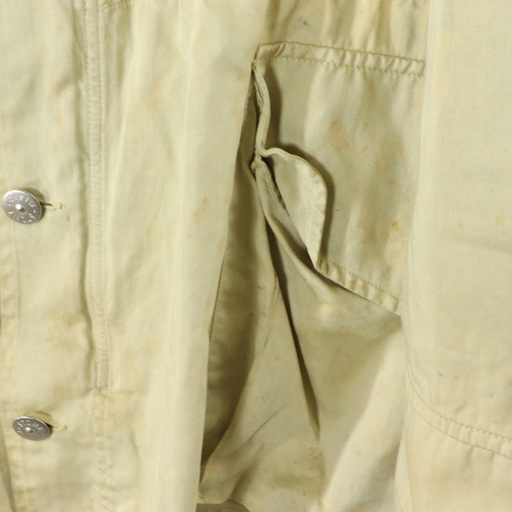 STONE ISLAND(ストーンアイランド) 90-00s RASO GOMATTO ポケットデザイン ロゴワッペン付き フィールドジャケット ベージュ C-TK 3659