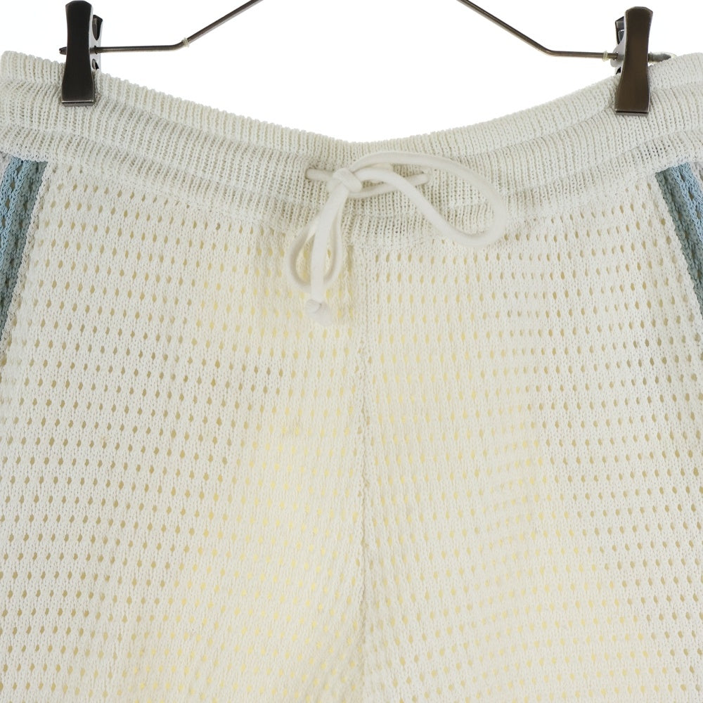 KITH(キス) 25SS Knit Shorts ニットラインデザインショーツ ショートパンツ ホワイト 25-032-060-0044-2-0