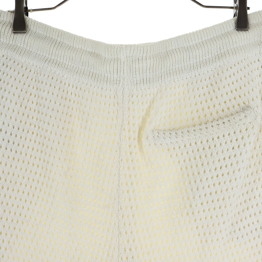 KITH(キス) 25SS Knit Shorts ニットラインデザインショーツ ショートパンツ ホワイト 25-032-060-0044-2-0