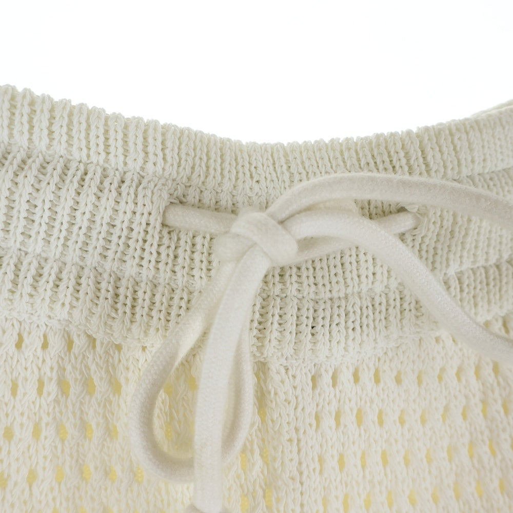 KITH(キス) 25SS Knit Shorts ニットラインデザインショーツ ショートパンツ ホワイト 25-032-060-0044-2-0