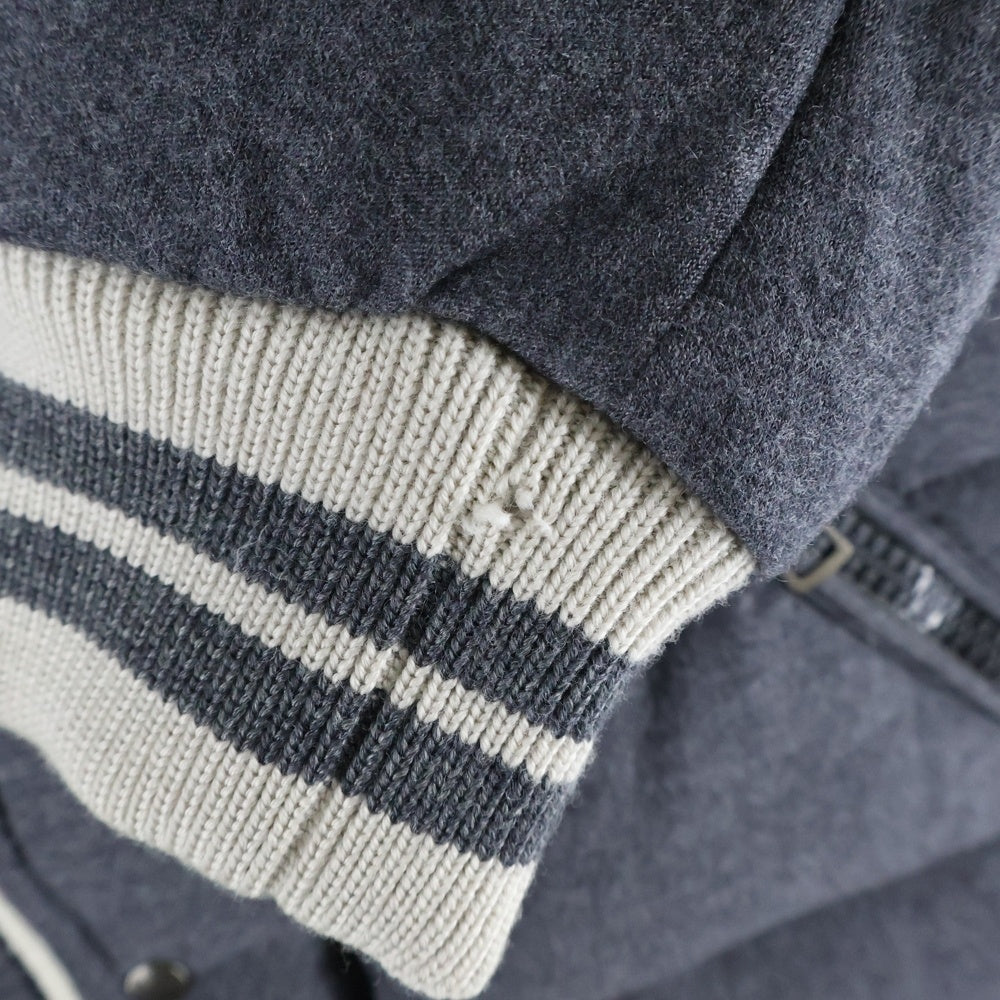 MONCLER(モンクレール) BRESLE ブレスル フーデッド ジップアップ ダウンジャケット グレー 220914137500