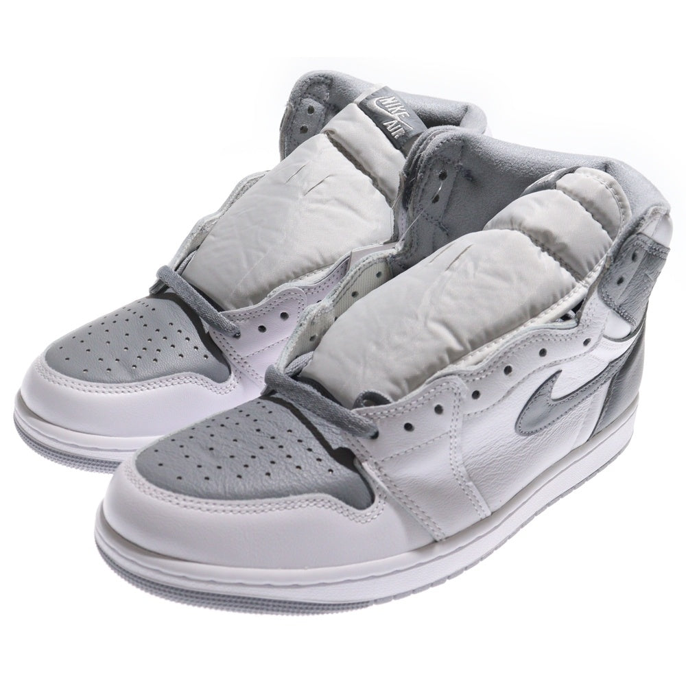 NIKE(ナイキ) AIR JORDAN 1 RETRO HIGH OG WHITE CEMENT エアジョーダン1 ホワイトセメント ハイカットスニーカー US10.5/28.5cm ホワイト/グレー 555088-037