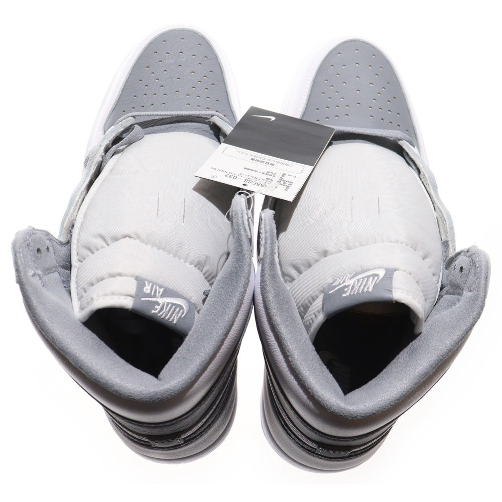 NIKE(ナイキ) AIR JORDAN 1 RETRO HIGH OG WHITE CEMENT エアジョーダン1 ホワイトセメント ハイカットスニーカー US10.5/28.5cm ホワイト/グレー 555088-037