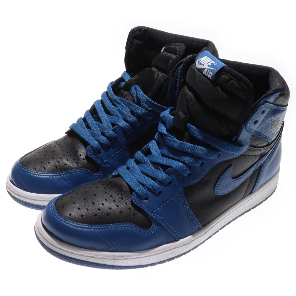 NIKE(ナイキ) AIR JORDAN 1 RETRO HIGH OG DARK MARINA BLUE エアジョーダン1 レトロ ダークマリーナブルー ハイカットスニーカー ブラック/ブルー US10.5/28.5cm 555088-404