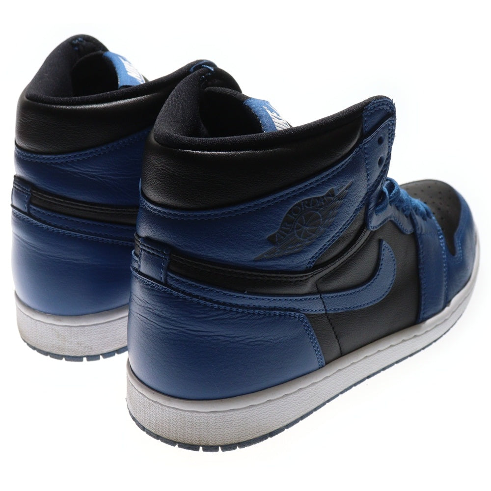 NIKE(ナイキ) AIR JORDAN 1 RETRO HIGH OG DARK MARINA BLUE エアジョーダン1 レトロ ダークマリーナブルー ハイカットスニーカー ブラック/ブルー US10.5/28.5cm 555088-404