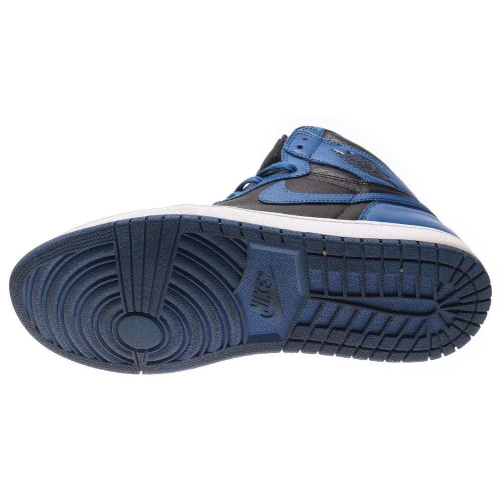 NIKE(ナイキ) AIR JORDAN 1 RETRO HIGH OG DARK MARINA BLUE エアジョーダン1 レトロ ダークマリーナブルー ハイカットスニーカー ブラック/ブルー US10.5/28.5cm 555088-404