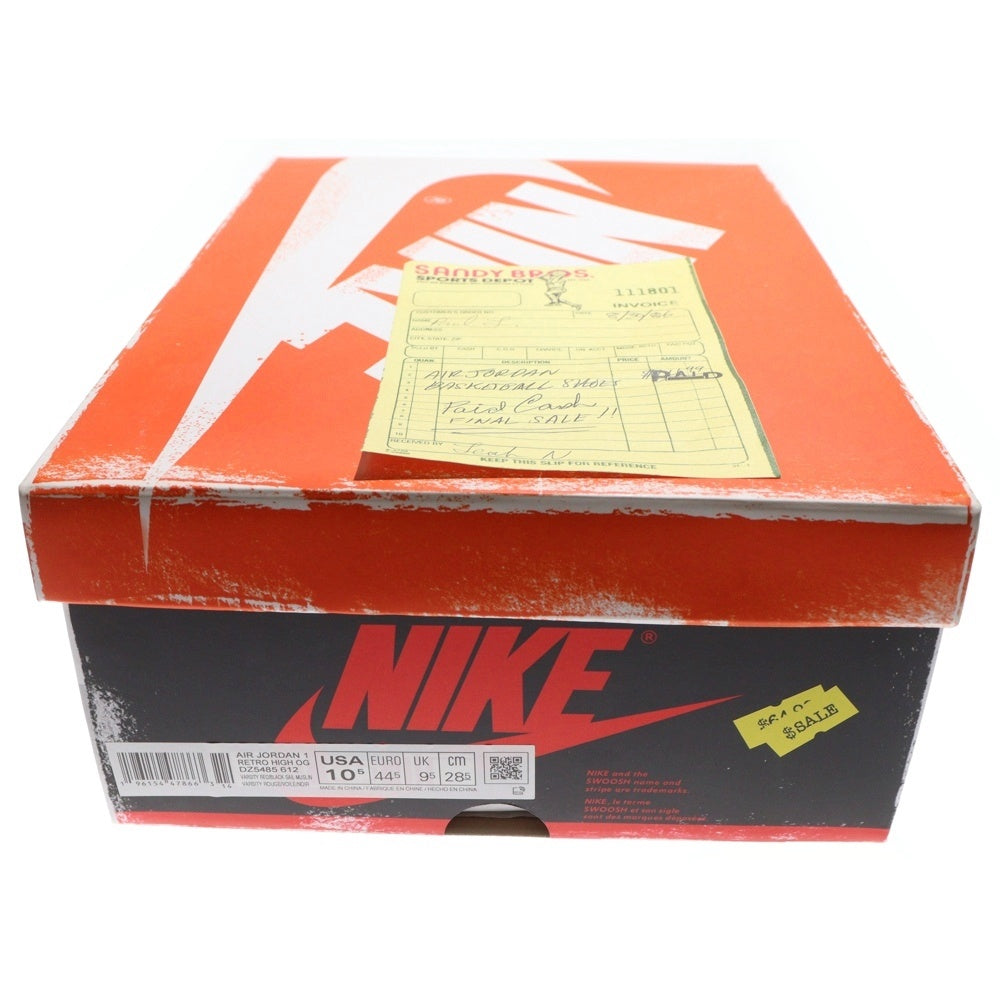 NIKE(ナイキ) AIR JORDAN 1 RETRO HIGH OG エアジョーダン1 シカゴ ロストファウンド ハイカットスニーカー ホワイト/レッド US10.5/28.5cm DZ5485-612