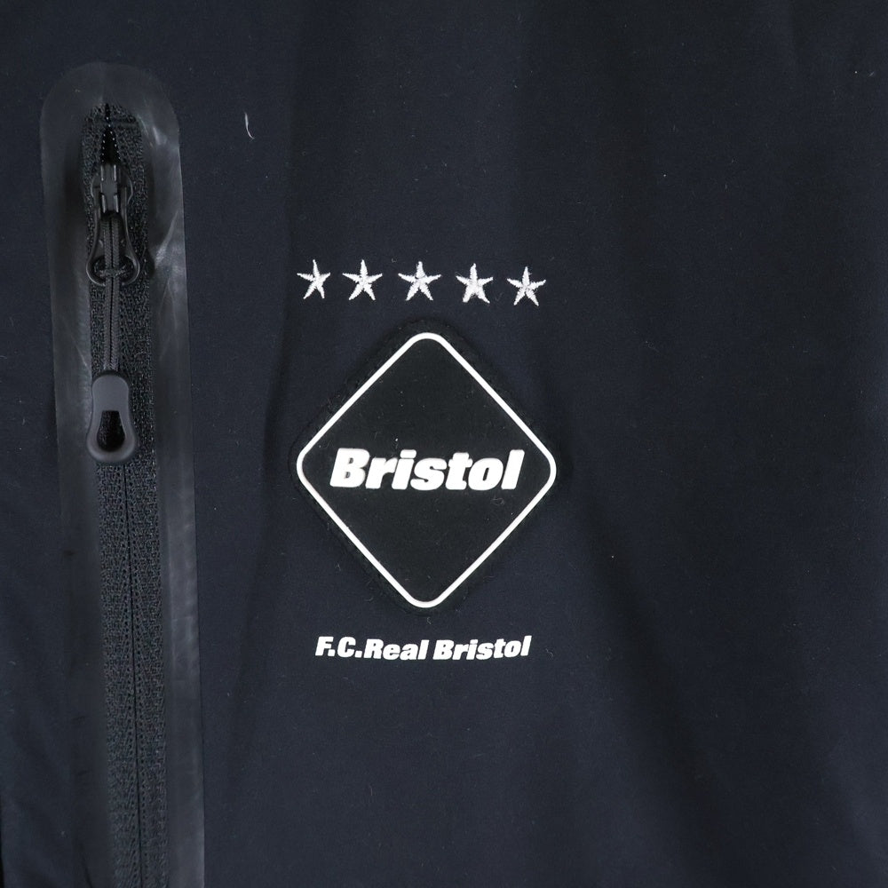 F.C.R.B./F.C.Real Bristol/FCRB(エフシーアールビー/エフシーレアルブリストル) POLARTEC HYBRID HOODED JACKET フリースジャケット ジップアップ ブラック FCRB-232052