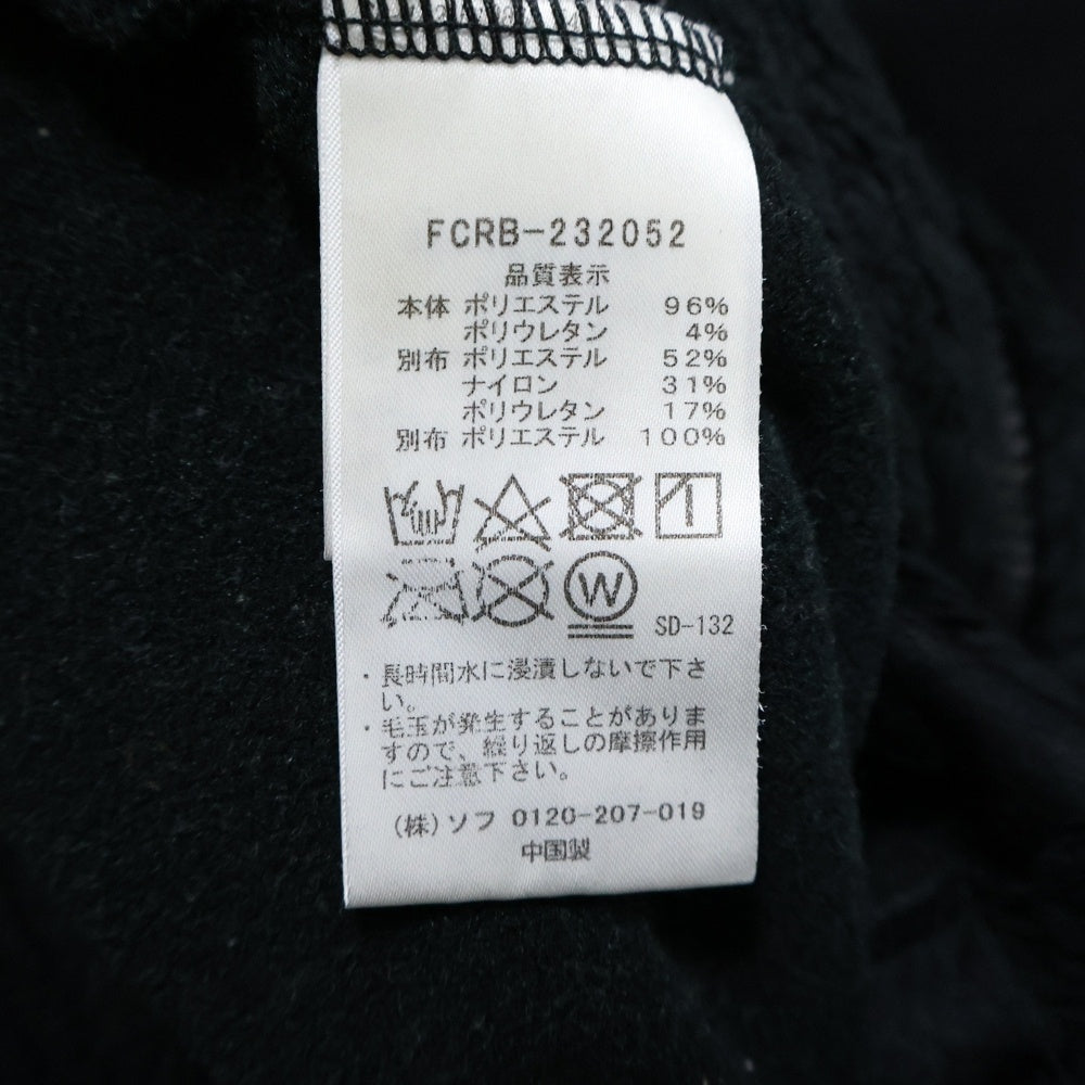 F.C.R.B./F.C.Real Bristol/FCRB(エフシーアールビー/エフシーレアルブリストル) POLARTEC HYBRID HOODED JACKET フリースジャケット ジップアップ ブラック FCRB-232052