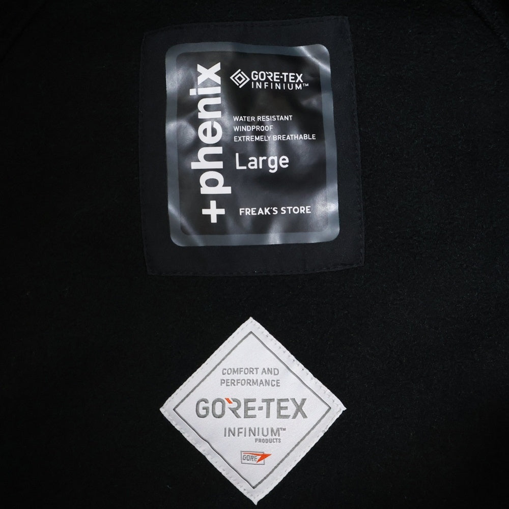 FREAK'S STORE(フリークスストア) ジップアップジャケット GORE-TEX INFINIUM ゴアテックス インフィニアム フリースジャケット ブラック 223-1513