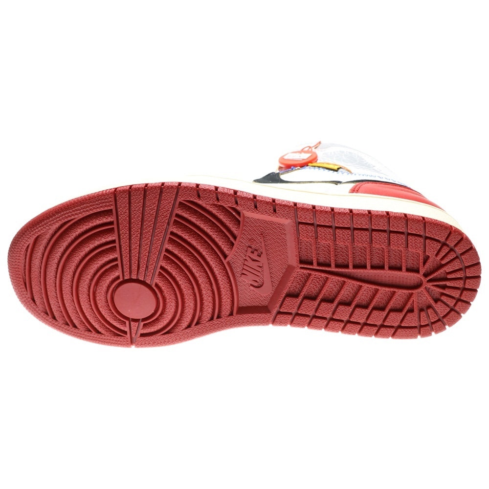 NIKE(ナイキ) ×UNION AIR JORDAN 1 RETRO HI NRG BV1300-106 ユニオン エアジョーダン1 ハイカットスニーカー ブラック/レッド/ホワイト US9/27cm