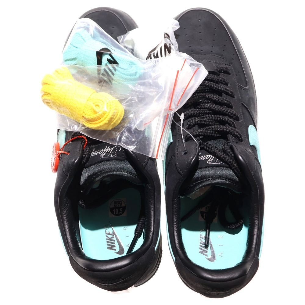 NIKE(ナイキ) ×TIFFANY&CO AIR FORCE 1 LOW 1837 BLACK DZ1382-001 ティファニー エアフォース1 ローカットスニーカー ブラック/ブルー US10.5/28.5cm