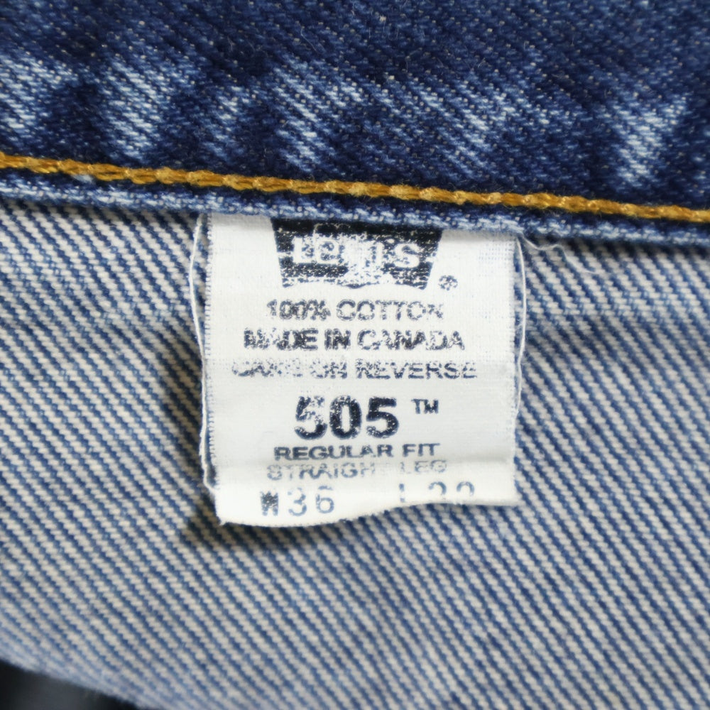 Levi's(リーバイス) 505 ジーンズ デニム テーパード ボトム インディゴ 00505-0216