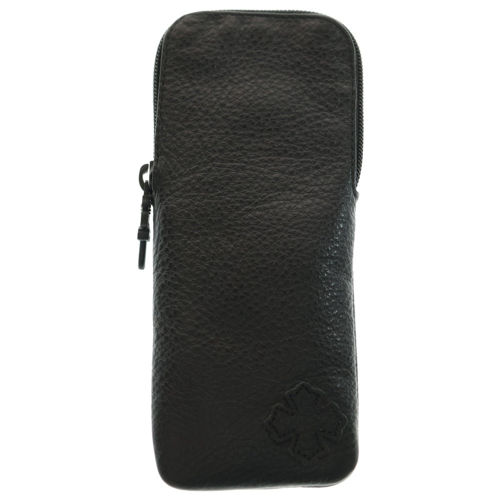 CHROME HEARTS(クロムハーツ) BUBBA-A クロステンプル メタルフレームラウンドサングラス アイウェア 眼鏡 シルバー/ブラック