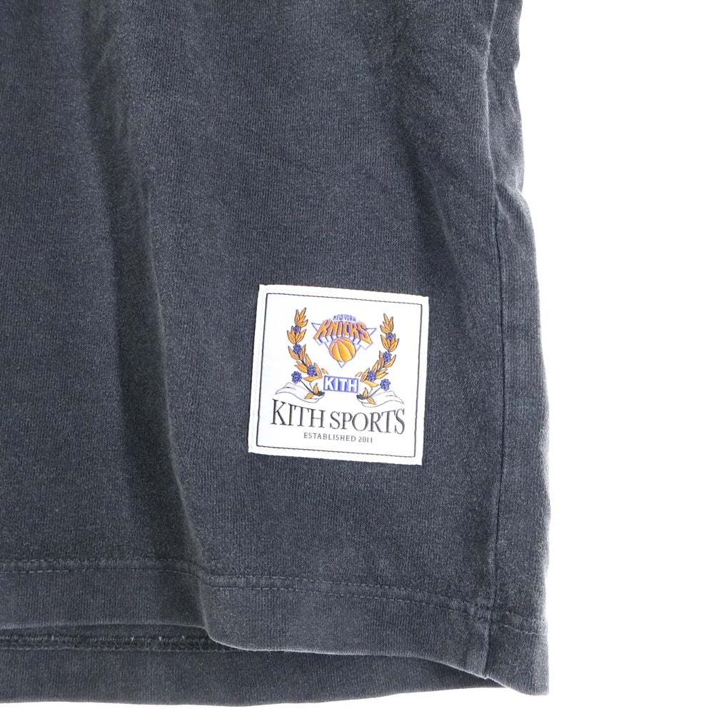 KITH(キス) New York Knicks Fire Vintage Jones Tee ニューヨークニックス ファイヤーヴィンテージジョーンズT 半袖Tシャツ クルーネックカットソー ブラック