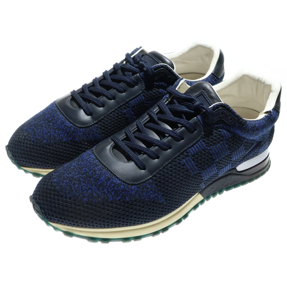 LOUIS VUITTON(ルイヴィトン) ダミエ メッシュ ローカットスニーカー ブルー/ブラック