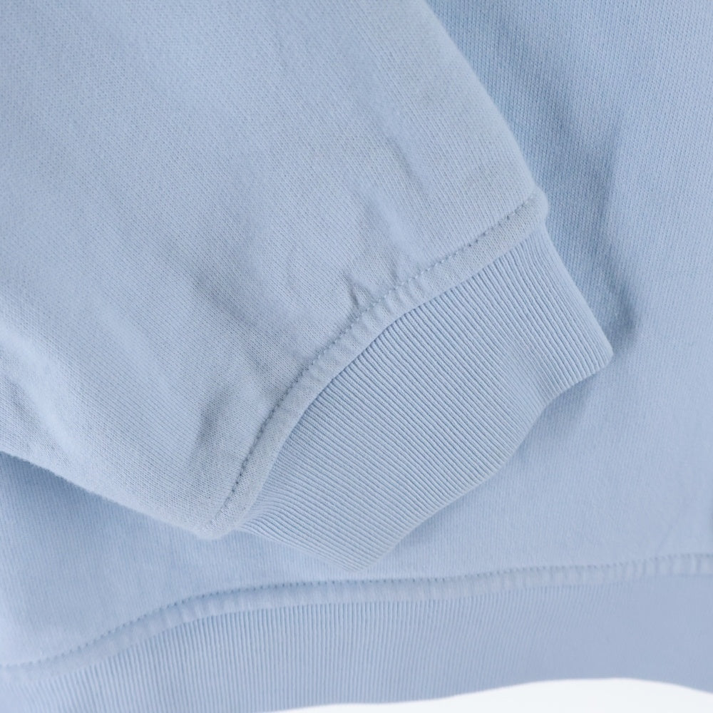 HERMES(エルメス) サイドステッチ ポケット付き クルーネックスウェット ライトブルー