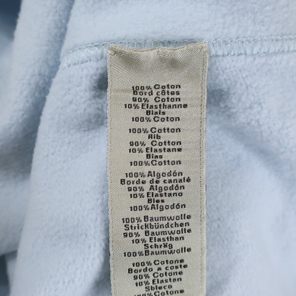 HERMES(エルメス) サイドステッチ ポケット付き クルーネックスウェット ライトブルー