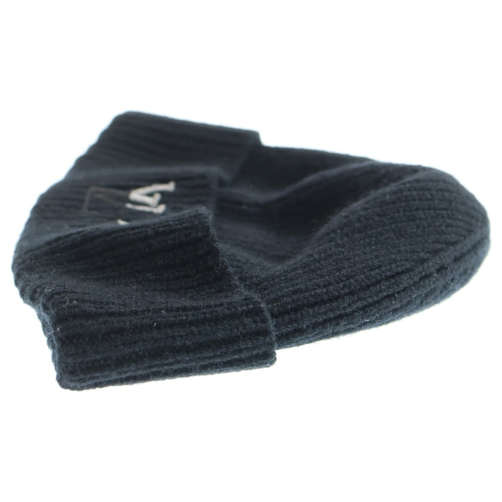 LOUIS VUITTON(ルイヴィトン) LVデュアル カシミヤ ビーニー ロゴ刺繍 ニットキャップ ブラック M79081/MY2283