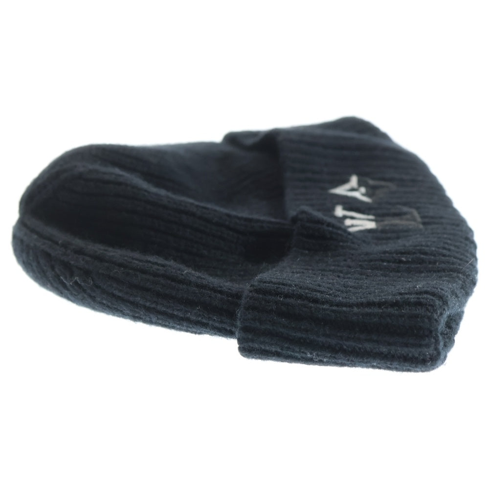 LOUIS VUITTON(ルイヴィトン) LVデュアル カシミヤ ビーニー ロゴ刺繍 ニットキャップ ブラック M79081/MY2283