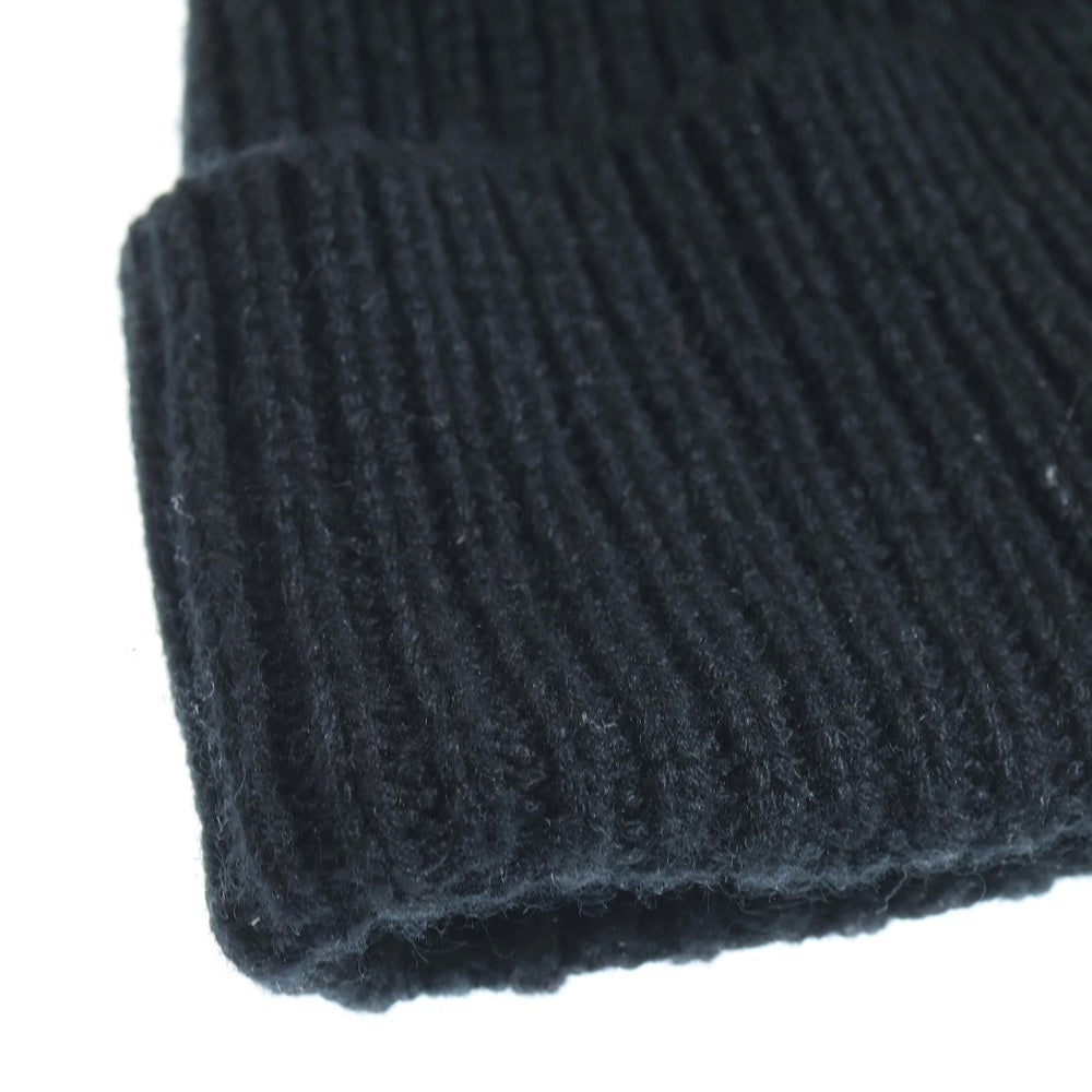 LOUIS VUITTON(ルイヴィトン) LVデュアル カシミヤ ビーニー ロゴ刺繍 ニットキャップ ブラック M79081/MY2283