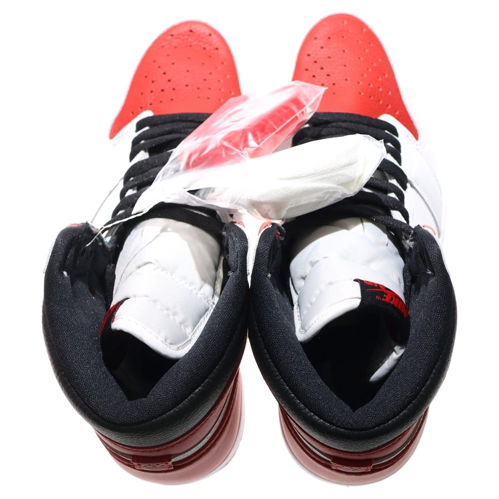 NIKE(ナイキ) AIR JORDAN 1 HIGH OG HERITAGE エアジョーダン ヘリテージ ハイカットスニーカー ホワイト/レッド US8.5/26.5cm 555088-161