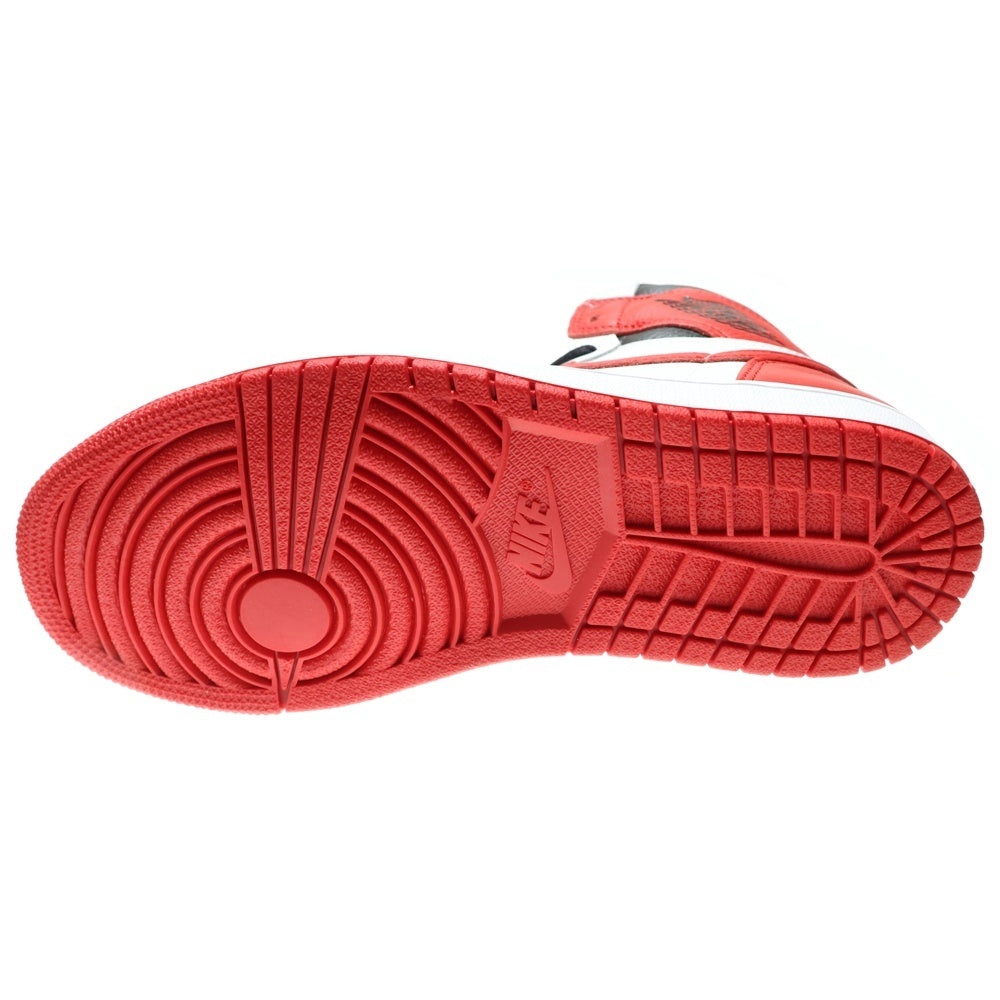 NIKE(ナイキ) AIR JORDAN 1 HIGH OG HERITAGE エアジョーダン ヘリテージ ハイカットスニーカー ホワイト/レッド US8.5/26.5cm 555088-161