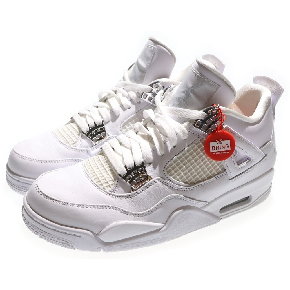 NIKE(ナイキ) AIR JORDAN 4 PURE MONEY エアジョーダン4 ピュアマネー ハイカットスニーカー ホワイト US9/27cm 308497-100