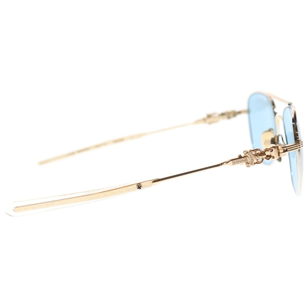 CHROME HEARTS(クロムハーツ) WENCE アイウェア サングラス ダブルブリッジ ダガーテンプル ゴールド