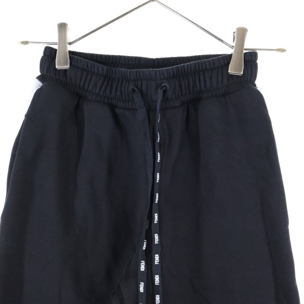 FENDI(フェンディ) サイドライン トラックパンツ フレアパンツ スウェット レディース ブラック FAB157 A8WG