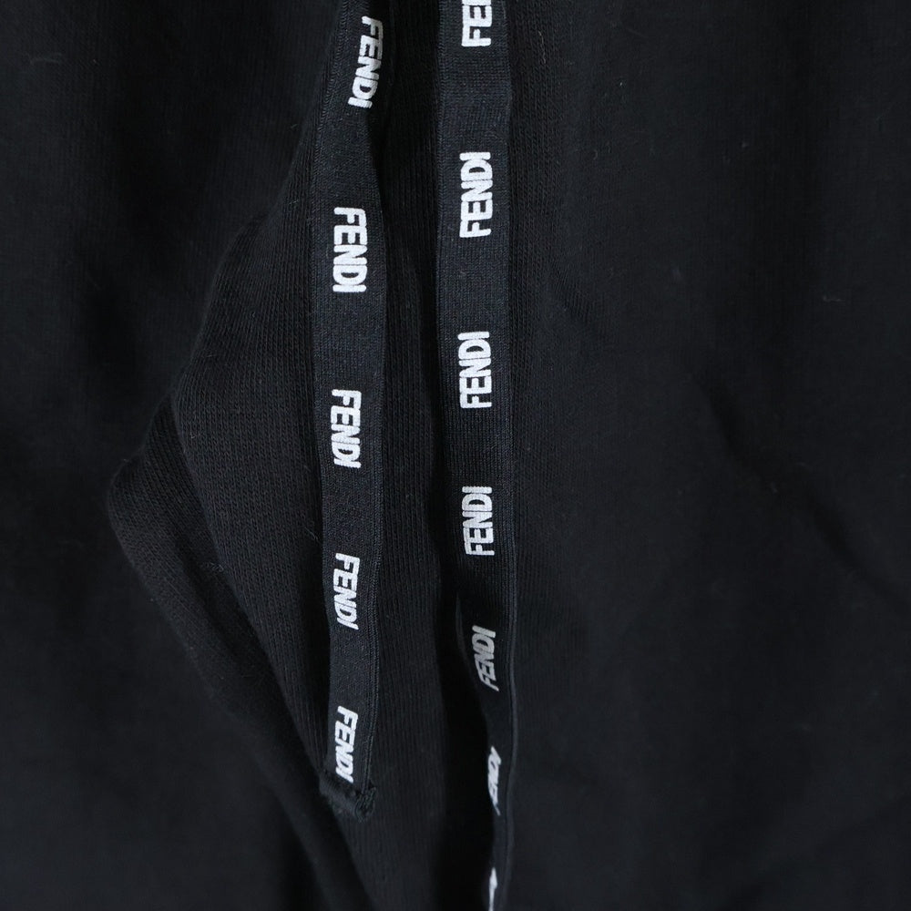 FENDI(フェンディ) サイドライン トラックパンツ フレアパンツ スウェット レディース ブラック FAB157 A8WG