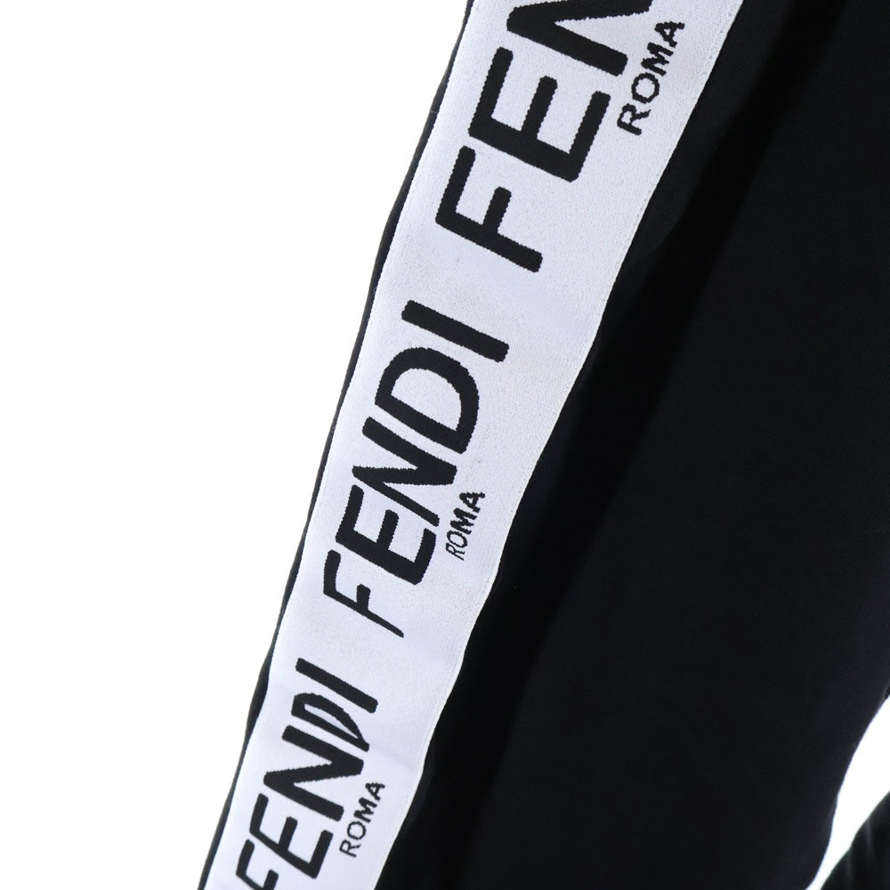 FENDI(フェンディ) サイドライン トラックパンツ フレアパンツ スウェット レディース ブラック FAB157 A8WG