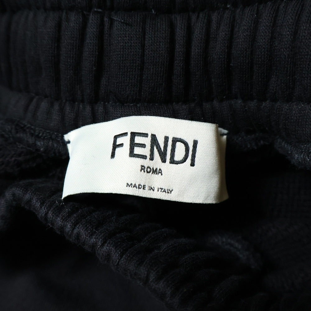FENDI(フェンディ) サイドライン トラックパンツ フレアパンツ スウェット レディース ブラック FAB157 A8WG