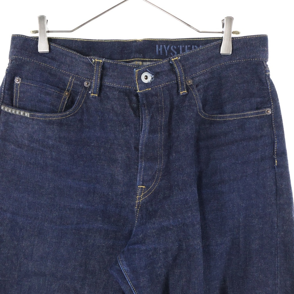 HYSTERIC GLAMOUR(ヒステリックグラマー) 24SS 60'S XXストレートデニムパンツ スタッズデザインジーンズ インディゴ 02241AP01