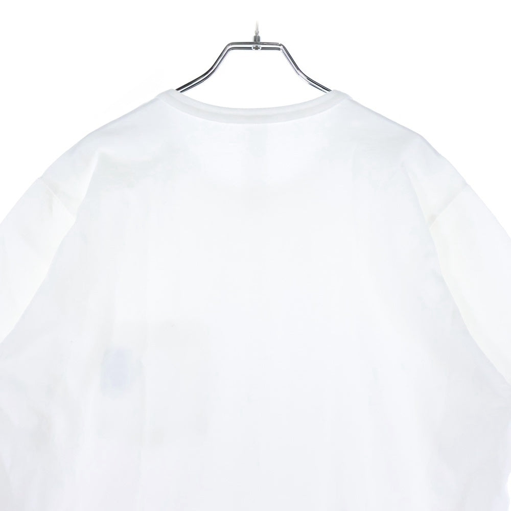 CHROME HEARTS(クロムハーツ) Y NOT 胸ポケットロゴ刺繍 半袖 クルーネック Tシャツ ホワイト