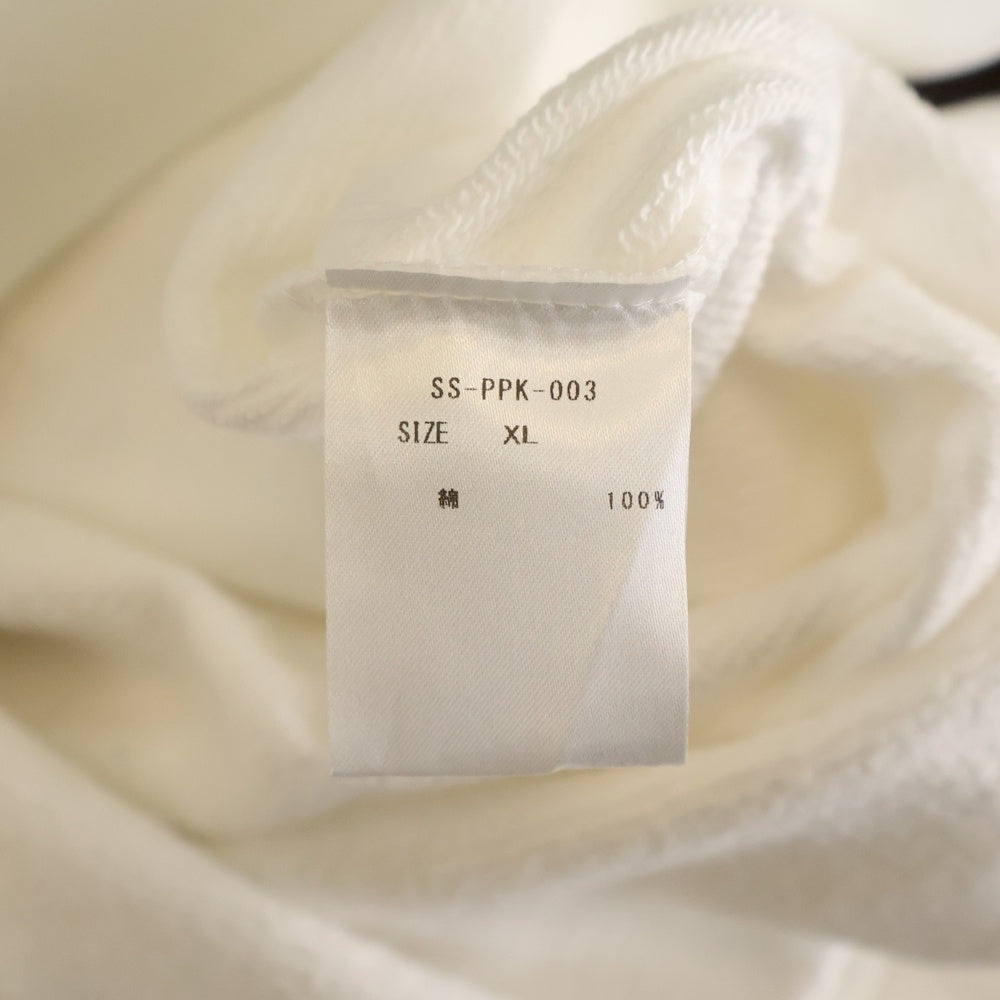 TALKING ABOUT THE ABSTRACTION(トーキング アバウト ザ アブストラクション) ボルトパーカー CHALLES PHOTO PARKA-A ホワイト SS-PPK-001A