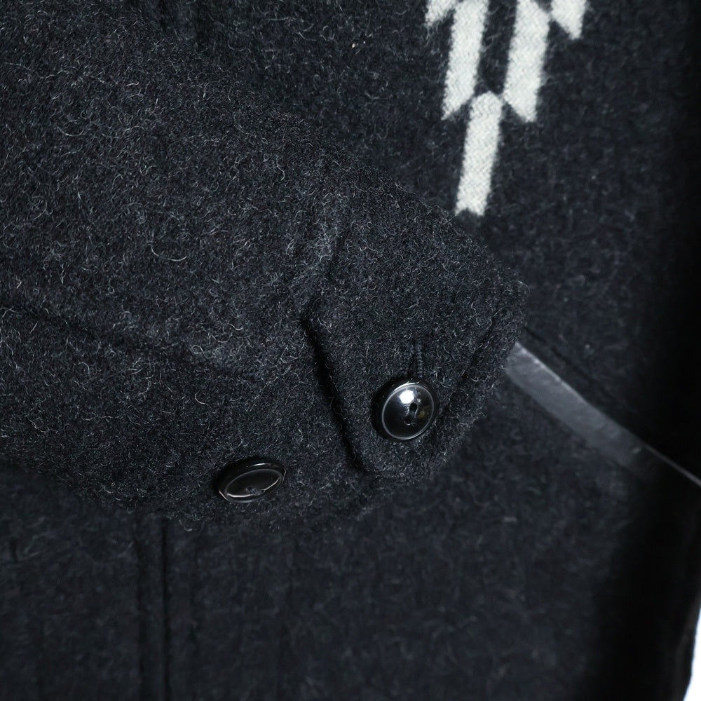 COOTIE PRODUCTIONS(クーティー プロダクションズ) チマヨ柄 ウールスポーツジャケット スイングトップ キルティング グレー