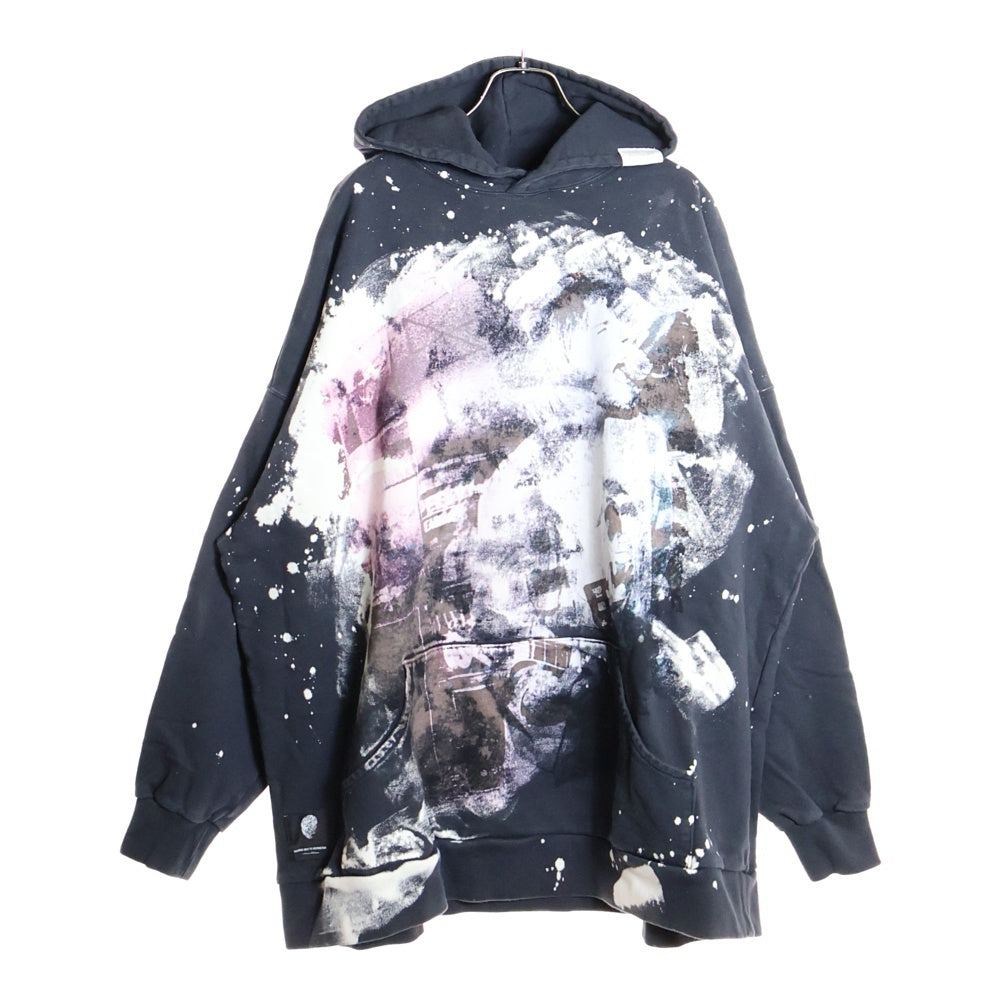 TALKING ABOUT THE ABSTRACTION(トーキング アバウト ザ アブストラクション) CHALSE PHOTO PARKA ニルヴァーナ プリント パーカー TYPE3 ブラック SS-PPK-0010